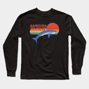 Kaikoura New Zealand Mako Shark Long Sleeve T-Shirt